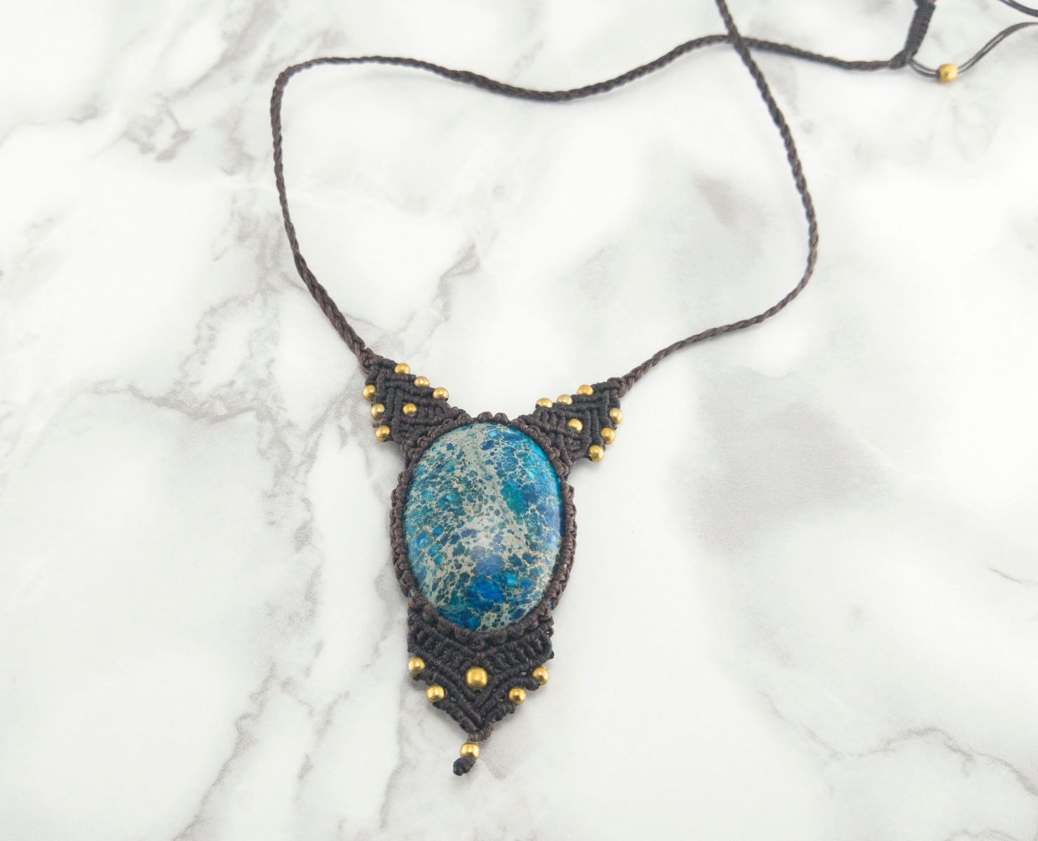 Macrame Necklace "Aphrodite Secret"