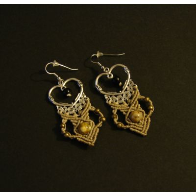 Antique earrings "Amazon"