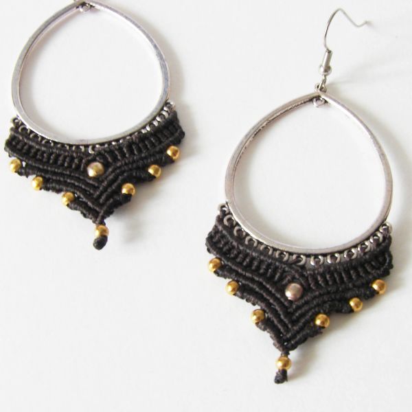 Macrame earrings 
