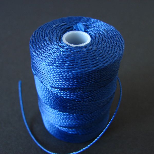 Blue Nylon cord 0.5mm (75m/roll) C-Lon Macrame Cord - color is Blue
