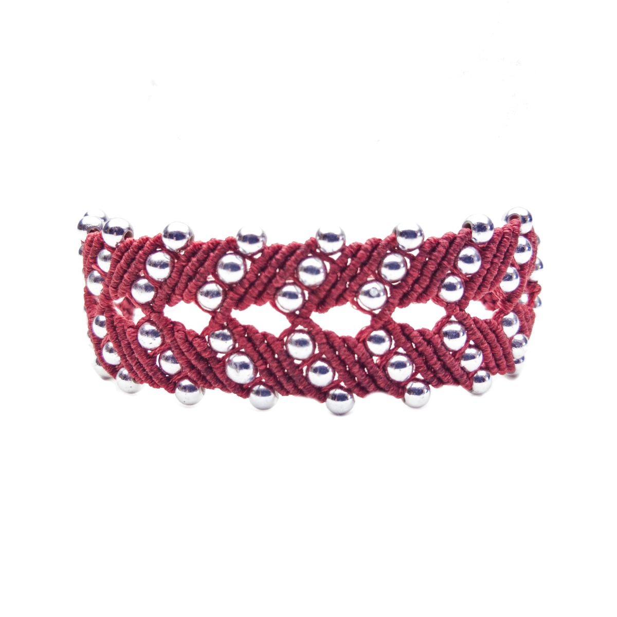 Swarovski Swarovksi Burgundy Fabric Crystal Stud Wrap Bracelet 69   Macys  Lookastic